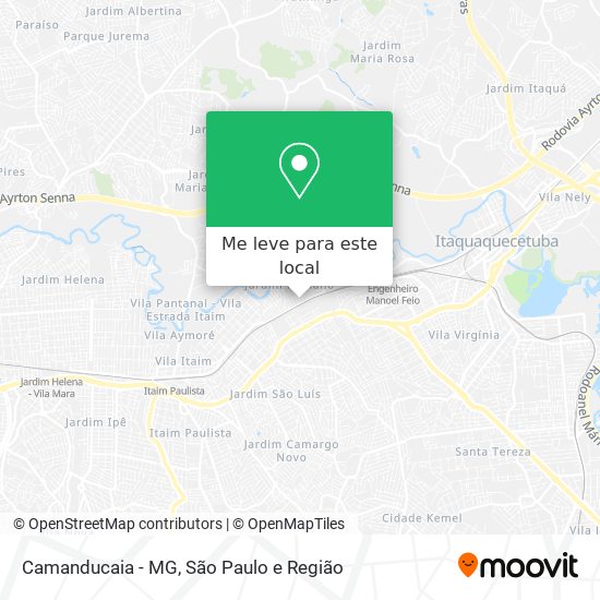 Camanducaia - MG mapa