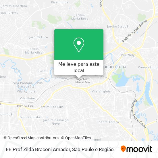 EE Prof Zilda Braconi Amador mapa