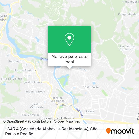 - SAR 4 (Sociedade Alphaville Residencial 4) mapa