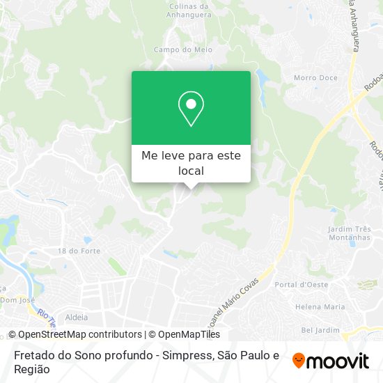 Fretado do Sono profundo - Simpress mapa