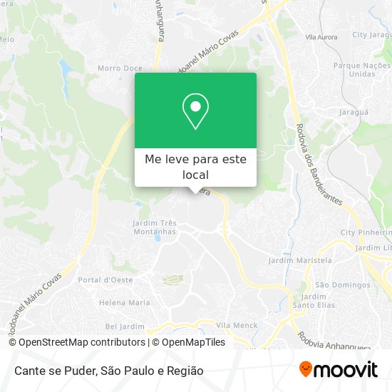 Cante se Puder mapa
