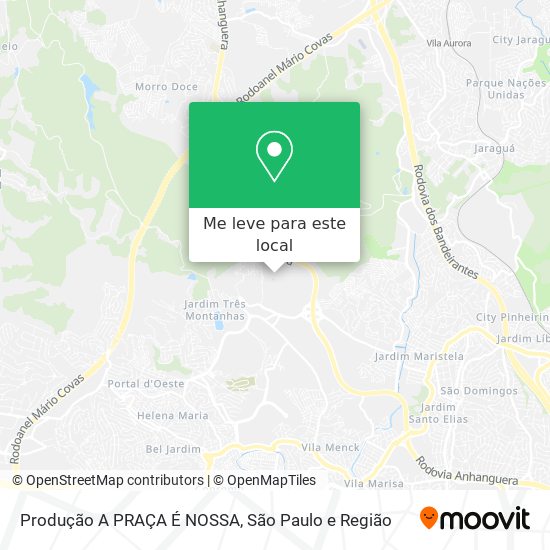 Produção A PRAÇA É NOSSA mapa