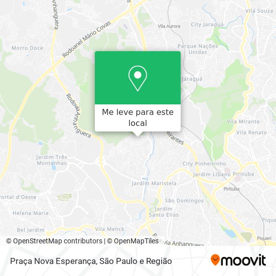 Praça Nova Esperança mapa