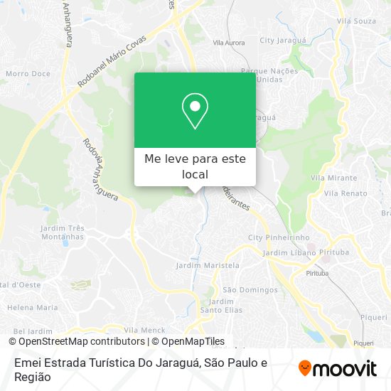 Emei Estrada Turística Do Jaraguá mapa