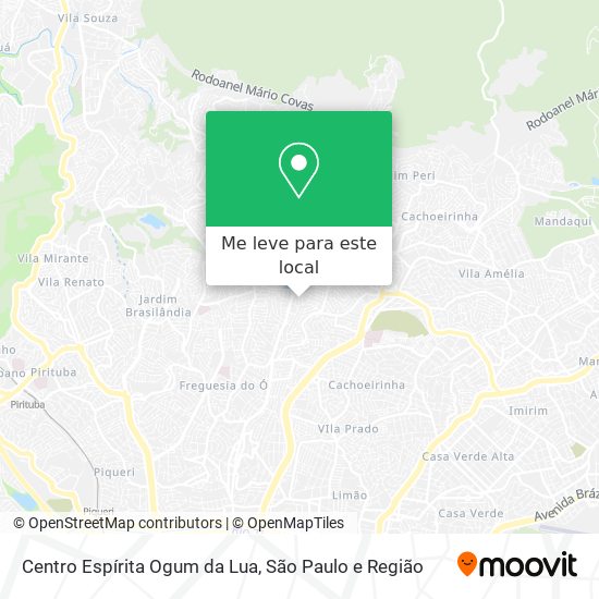 Centro Espírita Ogum da Lua mapa