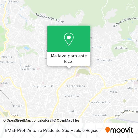 EMEF Prof. Antônio Prudente mapa