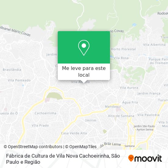 Fábrica de Cultura de Vila Nova Cachoeirinha mapa