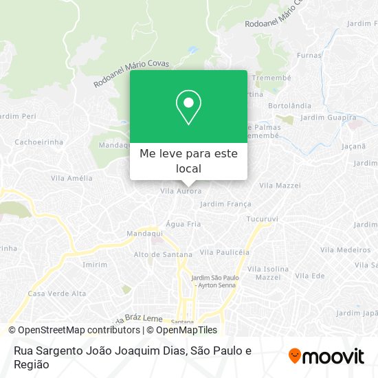 Rua Sargento João Joaquim Dias mapa