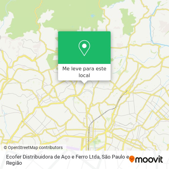 Ecofer Distribuidora de Aço e Ferro Ltda mapa