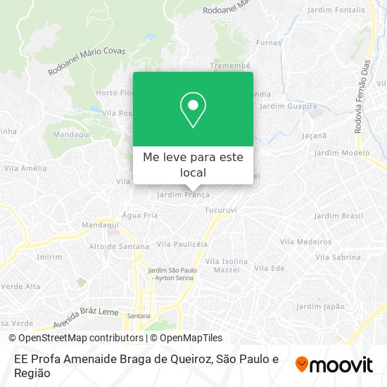 EE Profa Amenaide Braga de Queiroz mapa
