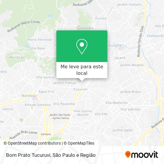 Bom Prato Tucuruvi mapa