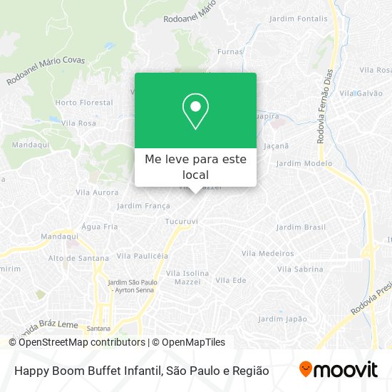Happy Boom Buffet Infantil mapa