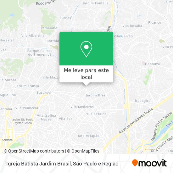 Igreja Batista Jardim Brasil mapa