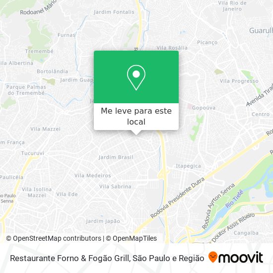 Restaurante Forno & Fogão Grill mapa