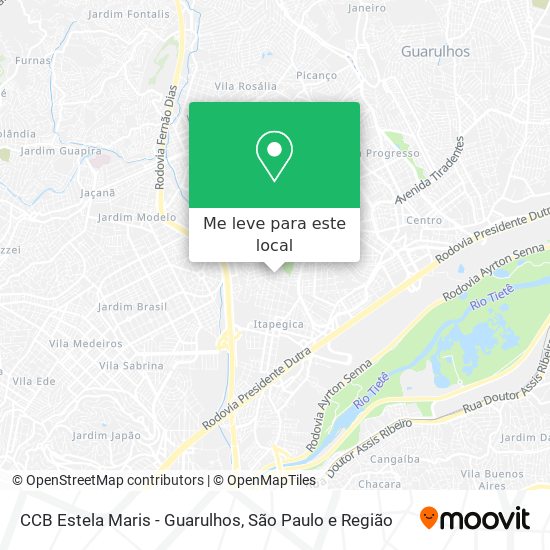 CCB Estela Maris - Guarulhos mapa