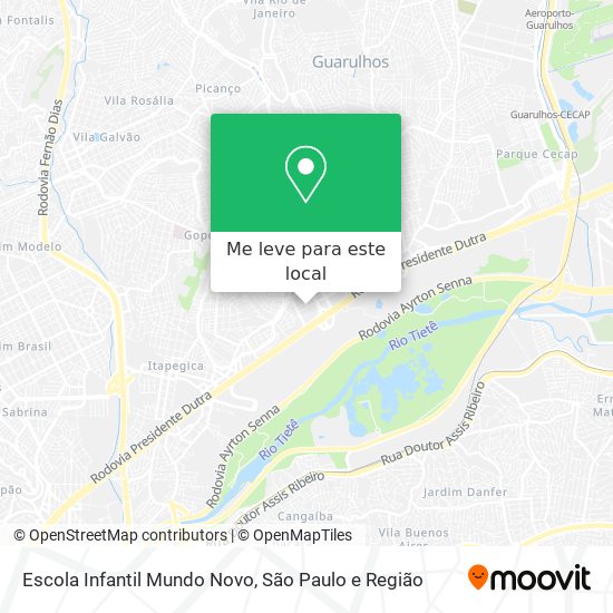 Escola Infantil Mundo Novo mapa