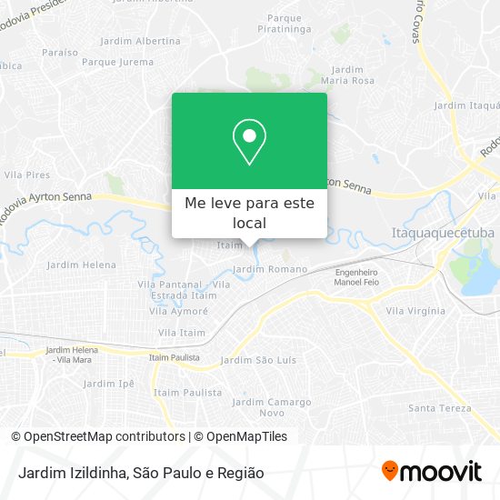 Jardim Izildinha mapa