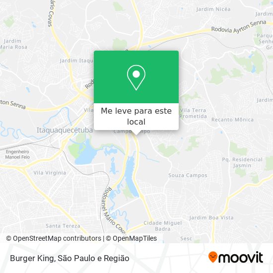 Burger King mapa