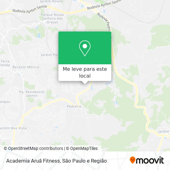 Academia Aruã Fitness mapa