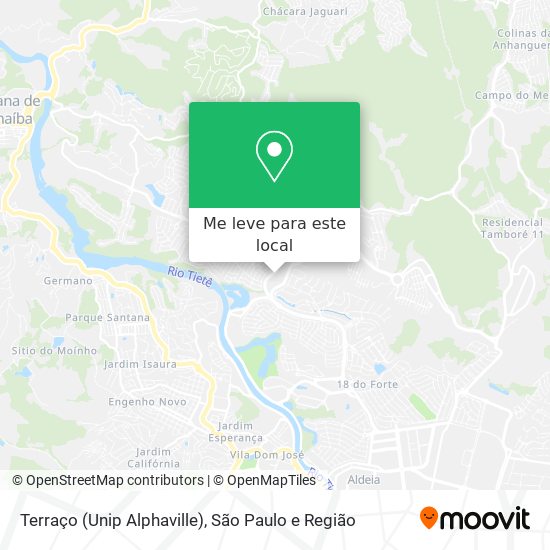 Terraço (Unip Alphaville) mapa
