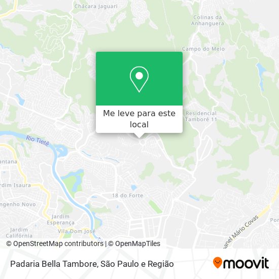 Padaria Bella Tambore mapa