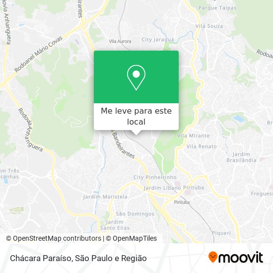 Chácara Paraíso mapa