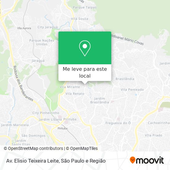 Av. Elisio Teixeira Leite mapa