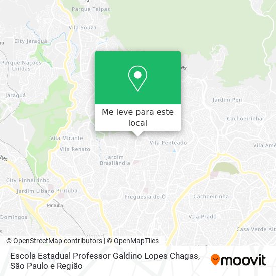 Escola Estadual Professor Galdino Lopes Chagas mapa