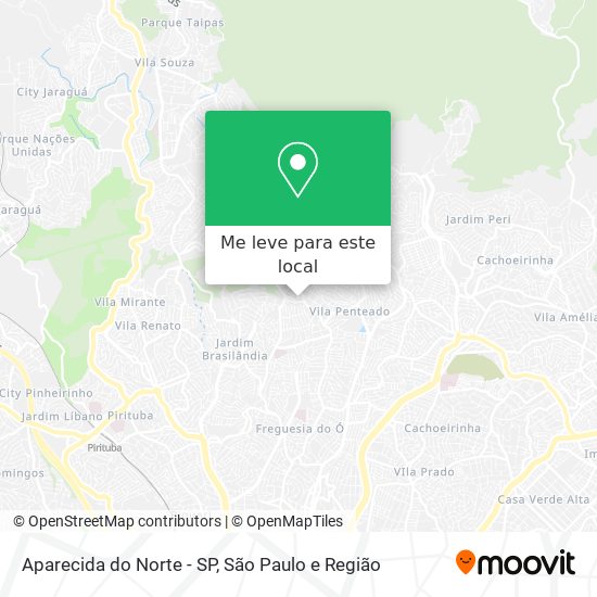 Aparecida do Norte - SP mapa