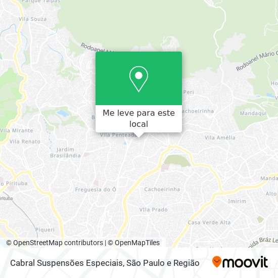 Cabral Suspensões Especiais mapa