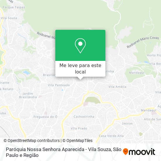 Paróquia Nossa Senhora Aparecida - Vila Souza mapa