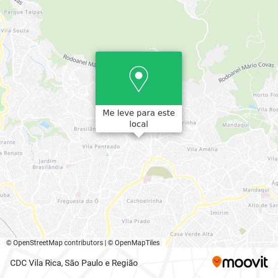 CDC Vila Rica mapa