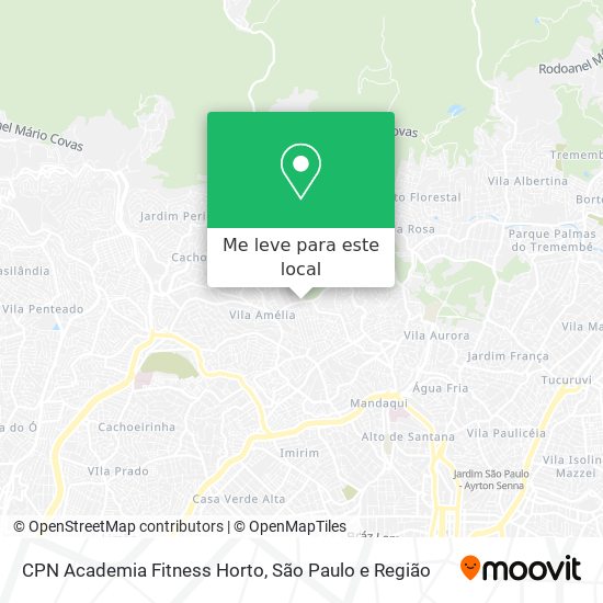 CPN Academia Fitness Horto mapa