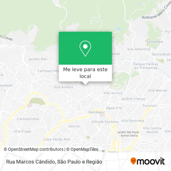 Rua Marcos Cândido mapa