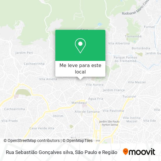 Rua Sebastião Gonçalves silva mapa