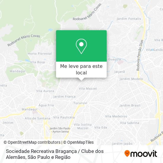 Sociedade Recreativa Bragança / Clube dos Alemães mapa