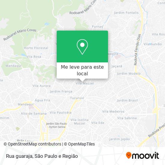 Rua guaraja mapa