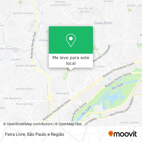 Feira Livre mapa