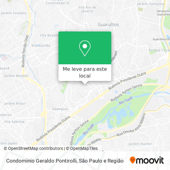 Condominio Geraldo Pontirolli mapa