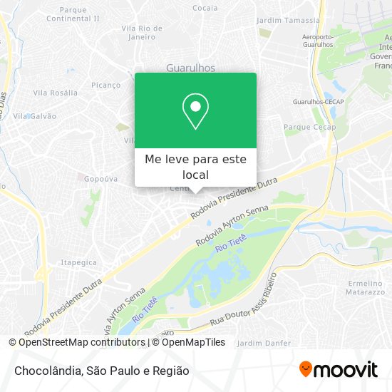 Chocolândia mapa