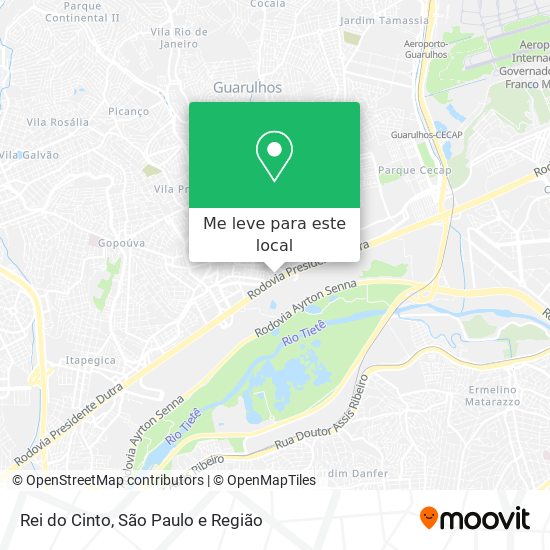Rei do Cinto mapa