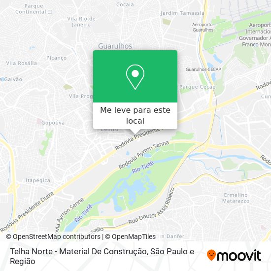 Telha Norte - Material De Construção mapa