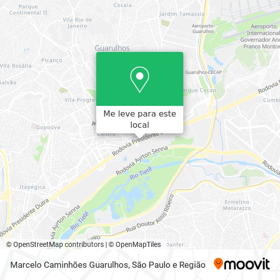 Marcelo Caminhões Guarulhos mapa