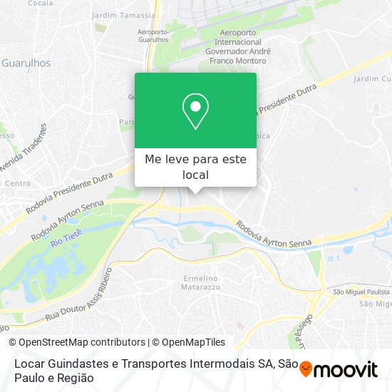 Locar Guindastes e Transportes Intermodais SA mapa