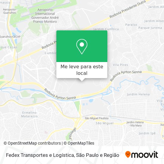 Fedex Transportes e Logística mapa