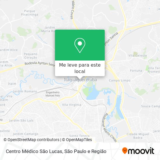 Centro Médico São Lucas mapa