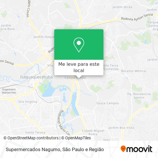 Supermercados Nagumo mapa