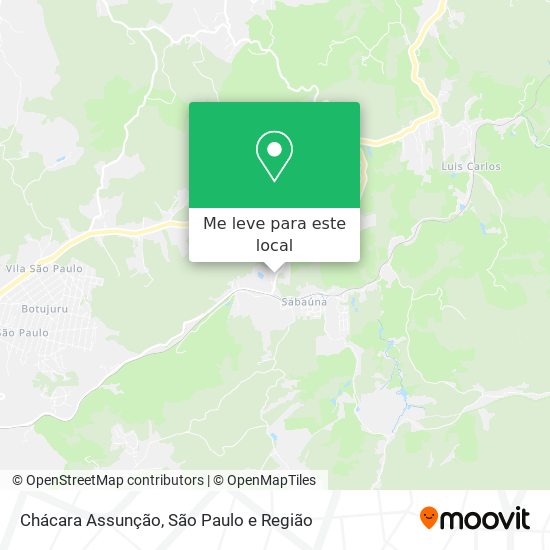 Chácara Assunção mapa