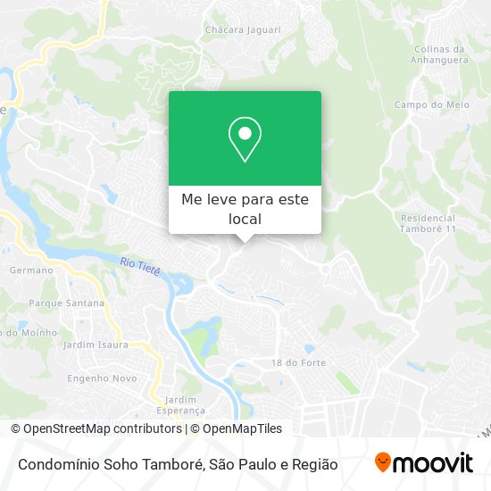 Condomínio Soho Tamboré mapa