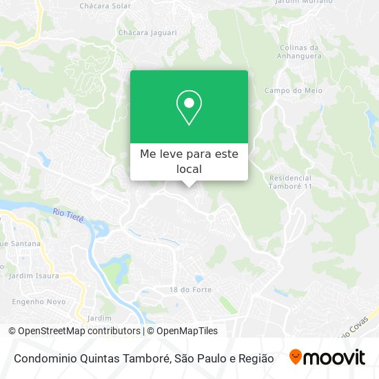 Condominio Quintas Tamboré mapa